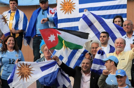 Uruguay apabulló a Jordania de visita con el aliento 'charrúa'