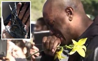 Tyrese Gibson llegó al lugar donde murió Paul Walker y no contuvo las lágrimas