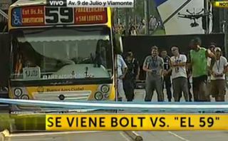 La decepcionante carrera que ganó Usain Bolt al Metrobus de Argentina