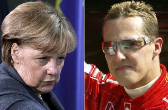 Angela Merkel expresó su "profunda conmoción" por el accidente de Schumacher