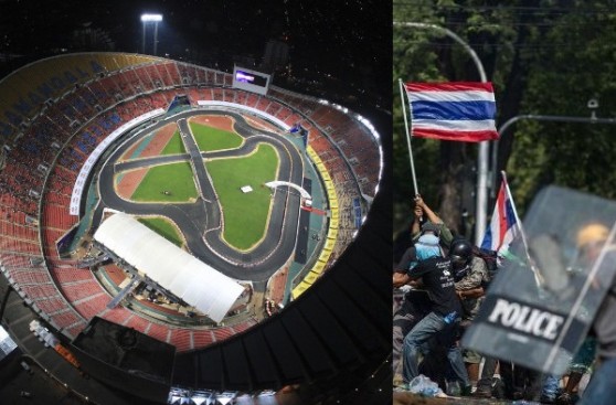 Se cancela Carrera de Campeones por protestas en Bangkok