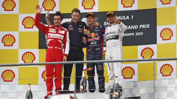 Sebastian Vettel ganó el GP de Bélgica