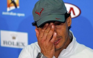 Rafael Nadal se contuvo de llorar ante los periodistas