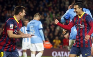 Barcelona goleó 3-0 al Málaga y salvó una semana crítica
