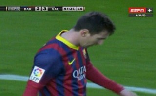 Messi falló ocasión de gol que pudo evitar la derrota del Barza