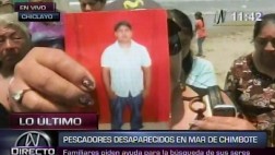 Seis pescadores artesanales llevan una semana desaparecidos