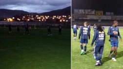 Cruzeiro no pudo entrenar en Huancayo por apagón en estadio