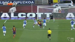 Mira el gran gol de Messi que le da la victoria al Barcelona