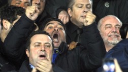 Así celebró Maradona el gol de Higuaín en estadio del Napoli