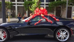 Puerto Rico: ¿Un enamorado se disculpa con un Corvette?