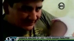El cambista baleado en la Av. Arequipa podría quedar paralítico