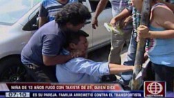 Familia agredió a taxista por fugar con una niña de 13 años