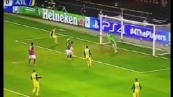 Arquero Courtois evitó caída del Atlético con estupenda atajada