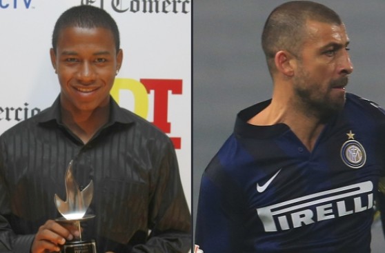 Andy Polo y el cálido recibimiento del referente Walter Samuel