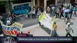 Cientos marchan contra la violencia en San Juan de Lurigancho