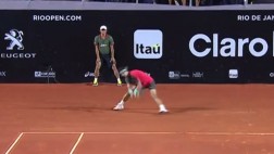 Nadal y el genial 'globo' que generó asombro en Río de Janeiro