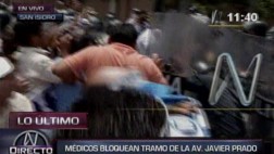 Huelga médica: manifestantes y policías chocaron en San Isidro