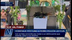 Lay Fun recibió homenaje póstumo de la Policía Canina