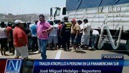 Pucusana: hombre fue arrollado por tráiler en Panamericana Sur