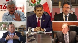 Ollanta Humala y sus cuatro jefes de Gabinete Ministerial