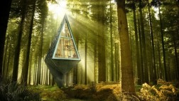 ¿Vivirías en esta casa en medio del bosque?