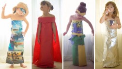 Futura fashionista: Conoce a la pequeña que se viste con papel