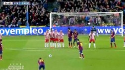 Lionel Messi y el golazo de tiro libre que le anotó al Almería