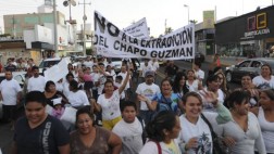 Simpatizantes de 'El Chapo' Guzmán vuelven a marchar en Sinaloa