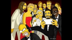 "Los Simpson" también recrearon el ‘selfie’ del Oscar