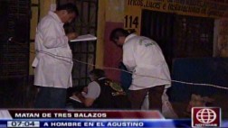 Sujeto fue acribillado en taller mecánico de El Agustino
