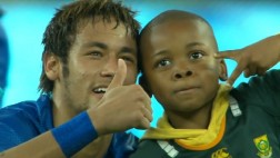 Neymar y el gran gesto que tuvo con un niño sudafricano