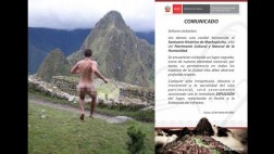 Desnudos en Machu Picchu se sancionarán con expulsión del lugar
