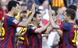 Barcelona goleó 7-0 a Osasuna con triplete de Lionel Messi