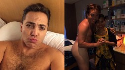 Cristian Castro volvió a posar desnudo en Twitter