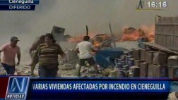 Incendio en Cieneguilla fue controlado por 96 bomberos