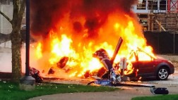 Helicóptero de TV cayó sobre autos y dejó dos muertos en EE.UU.
