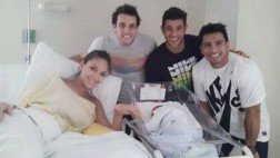 Nicola Porcella y Rafael Cardozo conocieron al pequeño Liam