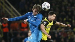Borussia Dortmund cayó 2-1 ante Zenit pero clasificó a cuartos