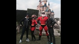 Neymar y Thiago Silva se divierten en Disneylandia de París