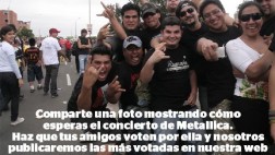 ¿Cómo esperas a Metallica en Lima? Comparte tu selfie