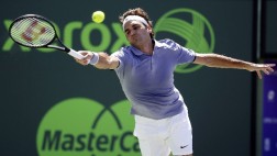 Federer debutó con lujos: ganó en Miami con jugadas como esta