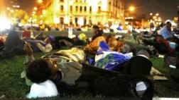 Plaza Dos de Mayo es nuevamente campamento de protestas