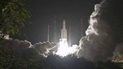 Ariane 5 despega para poner satélite en órbita