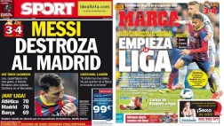 Real Madrid-Barcelona: estas son las tapas de diarios españoles