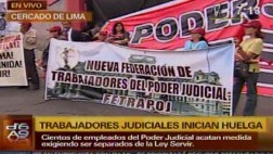 Trabajadores del Poder Judicial acatan una huelga indefinida