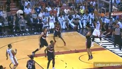 LeBron James y una canasta que asombró a todo un coliseo