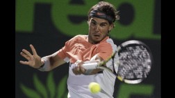 Nadal con susto: avanzó en Miami en duelo con amenaza de bomba
