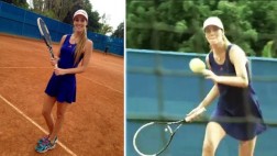 Raffaella Camet sorprendió en su faceta de tenista