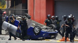 Desmanes de mineros en Lima: hay 23 detenidos en comisaría