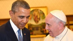 Francisco y Obama se reúnen y conversan sobre la desigualdad